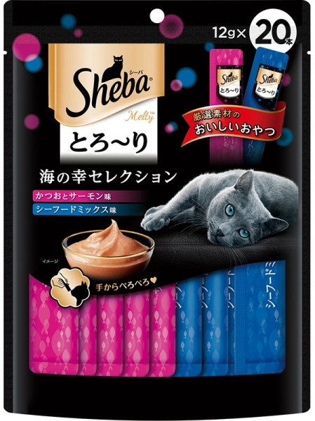 マースジャパン　シーバ　とろ〜り　メルティ　海の幸セレクション　１２ｇｘ２０本ｘ２０個（ケース販売）　SMT-34