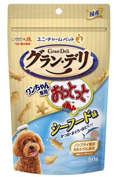 ユニチャーム　グランデリ　ワンちゃん専用おっとっと　シーフード味　５０ｇｘ３６個（ケース販売）