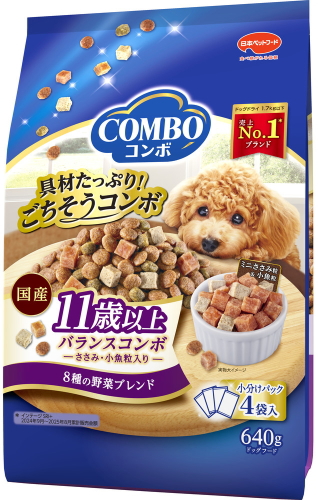 日本ペット　コンボ　ドッグ　１１歳以上用　６４０ｇｘ１２個（ケース販売）