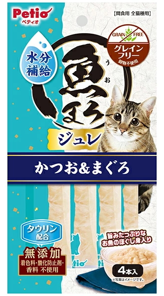 ペティオ　魚まろ　水分補給ジュレスティック　かつお＆まぐろ　４本入ｘ６０個（ケース販売）