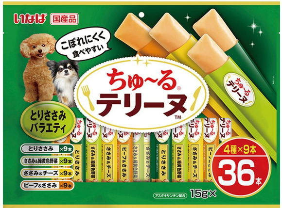 いなばペット　ちゅ〜るテリーヌ　とりささみバラエティ　３６本ｘ８個（ケース販売） 8,698円
