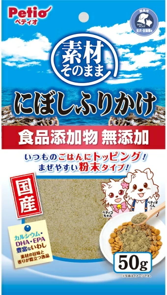ペティオ　素材そのまま　にぼしふりかけ　５０ｇｘ３０個（ケース販売）