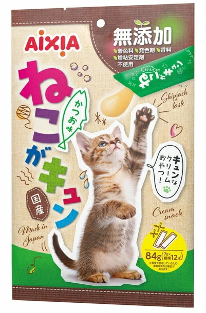 アイシア　ねこがキュン 　かつお味　８４ｇｘ２４個（ケース販売）