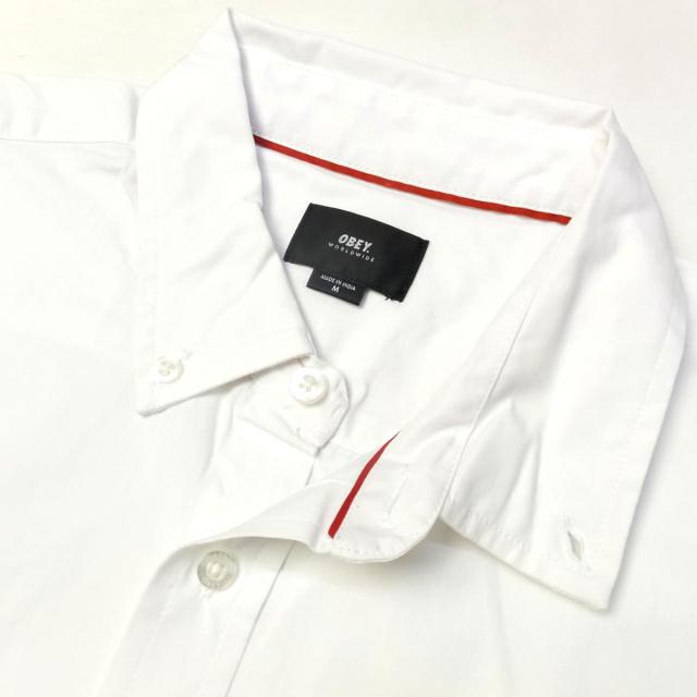 オベイ (OBEY) コットンポプリンシャツ ボタンダウンシャツ メンズ
