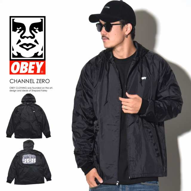 最新 obey アウター ナイロンジャケット