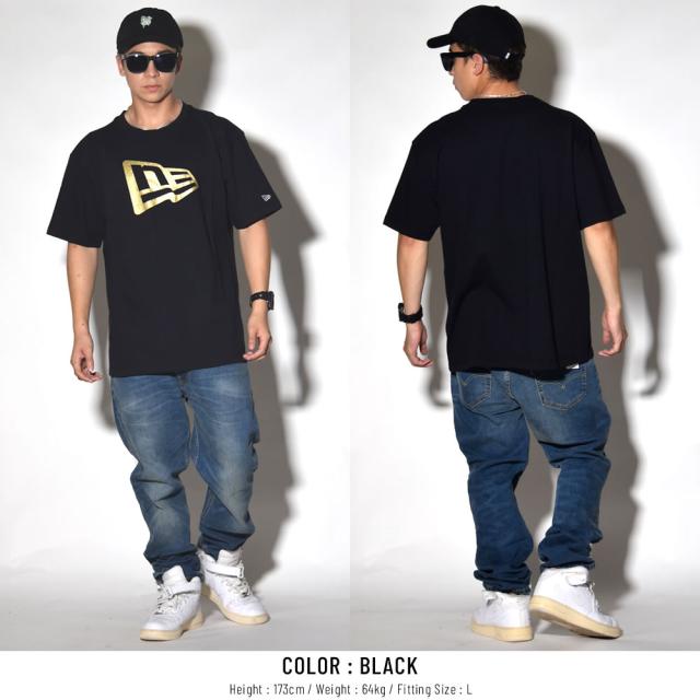 メール便送料無料 ニューエラ New Era Tシャツ メンズ 半袖 フラッグロゴ ブラック ゴールド の通販はau Pay マーケット Deep ストリート系 メンズカジュアルファッション通販