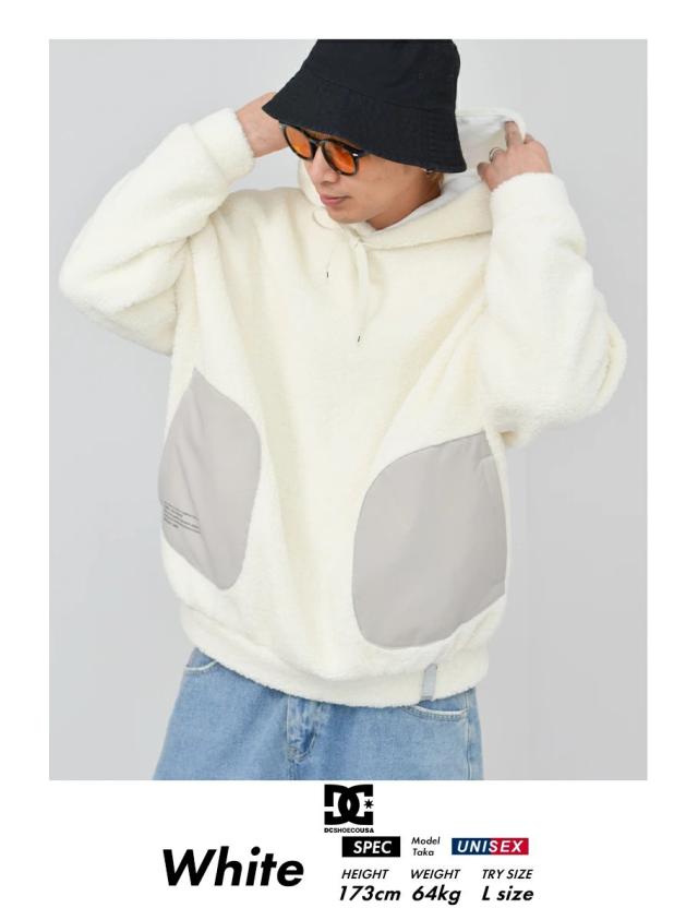 DC SHOES ディーシーシューズ ボアパーカー プルオーバー メンズ 22 BKL WOOLY PH ストーン_1