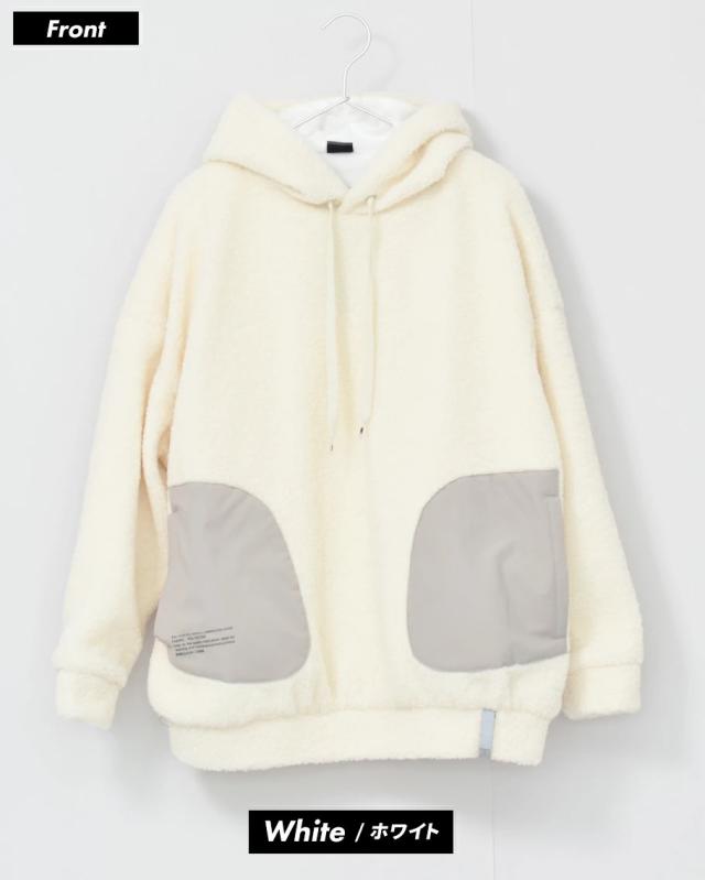 DC SHOES ディーシーシューズ ボアパーカー プルオーバー メンズ 22 BKL WOOLY PH ストーン_4