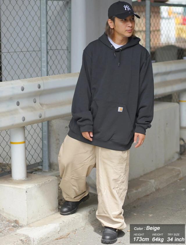 スーパーワイドストレッチチノパンツ ワイドパンツ バギーパンツ チノパン ワークパンツ メンズ 作業着 大きいサイズ ルーズ 極太 おしゃれ ブランド DOP_5