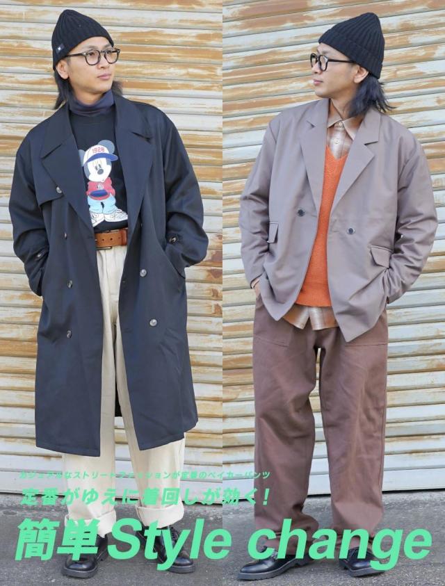 ベイカーパンツ ワイドパンツ メンズ 作業着 大きいサイズ ルーズ おしゃれ ブランド DOP_13