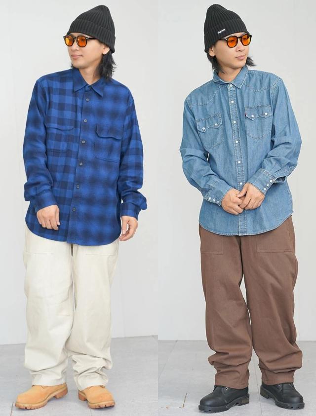 ベイカーパンツ ワイドパンツ メンズ 作業着 大きいサイズ ルーズ おしゃれ ブランド DOP_14