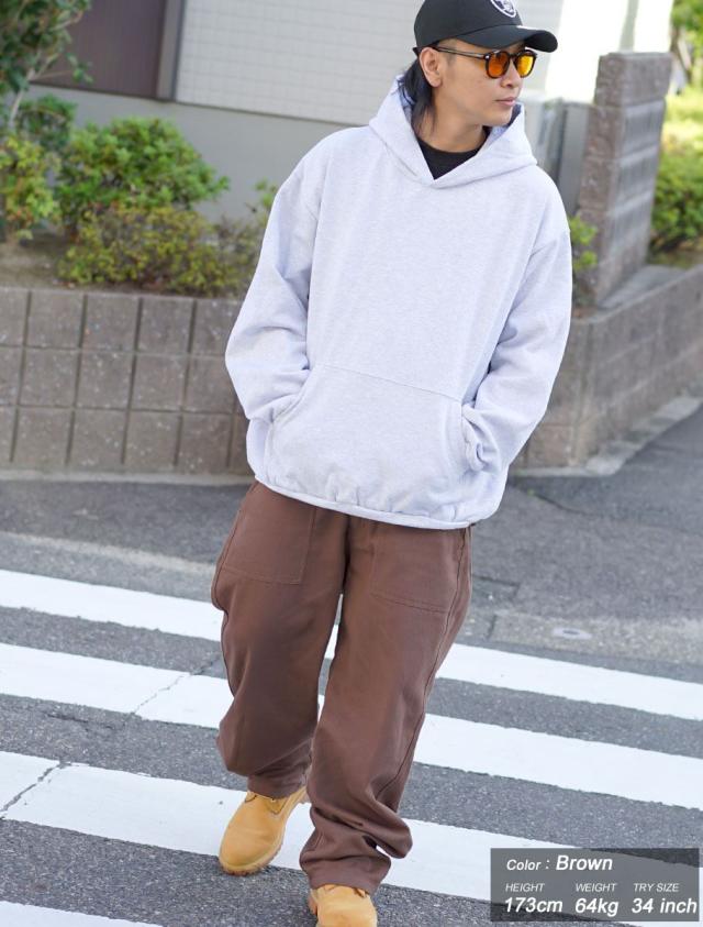 ベイカーパンツ ワイドパンツ メンズ 作業着 大きいサイズ ルーズ おしゃれ ブランド DOP_4