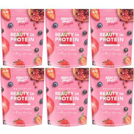 スリムアップスリムシェイプ BEAUTY in PROTEIN アサイーベリー 300g【6個セット】(4946842650484-6)