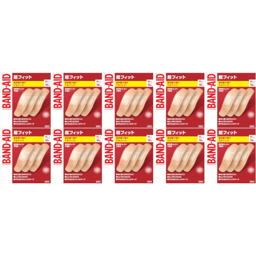 バンドエイド超フィットＭサイズ 100枚【10個セット】(4901730230322-10)