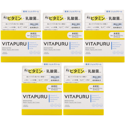ビタプル リペア アクアリージェルクリーム 90g【5個セット】(4971710569063-5)