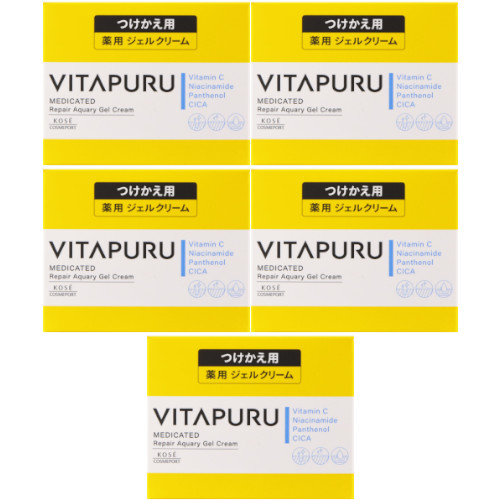 ビタプル リペア アクアリージェルクリーム つけかえ 90g【5個セット】(4971710569070-5)の通販は 7,550円