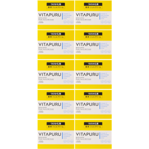 ビタプル リペア アクアリージェルクリーム つけかえ 90g【10個セット】(4971710569070-10)