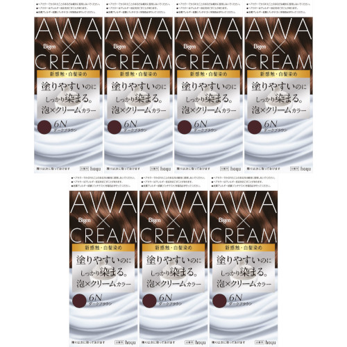 ビゲン 泡クリームカラー 6Nダークブラウン【7個セット】(4987205011887-7)