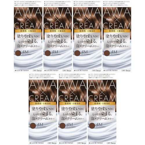 ビゲン 泡クリームカラー 4Mリーフブラウン【7個セット】(4987205011900-7)
