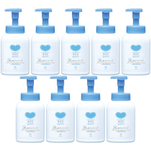 カウブランド 無添加泡のボディソープ ポンプ付 500ml【9個セット】(4901525011471-9)の通販は 7,830円