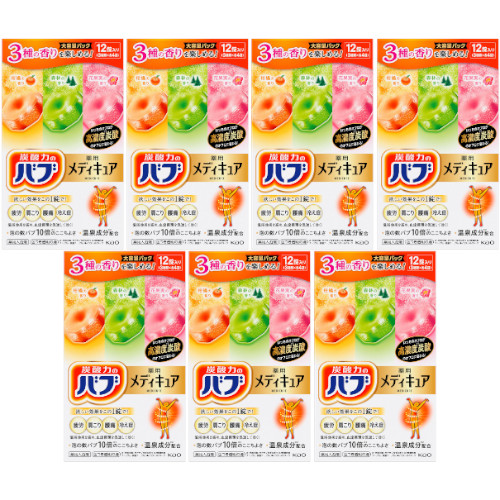 バブ メディキュア アソート 3種(柑橘の香り、森林の香り、花果実の香り)×4錠入(計12錠)【7個セット】(4901301419927-7)