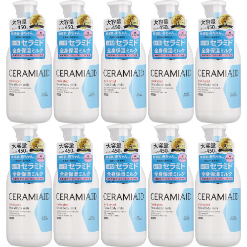 セラミエイド 薬用スキンミルク 450ml【10個セット】(4971710568530-10)