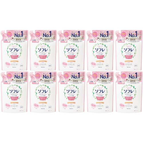 ソフレ マイルド・ミー ミルク入浴液 和らぐサクラの香り つめかえ 600ml【10個セット】(4548514153813-10)