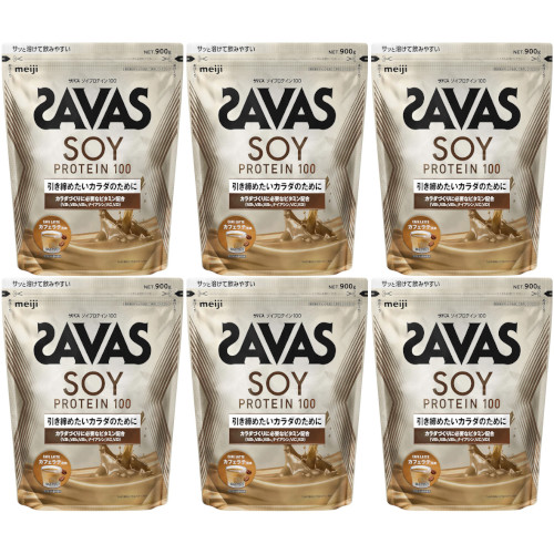 ザバス ソイプロテイン１００ カフェラテ風味 900g【6個セット】(4902777320656-6)の通販は 19,170円