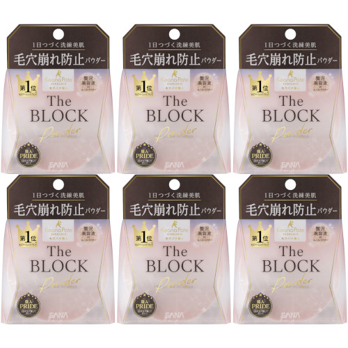 【6個セット】サナ 毛穴パテ職人 毛穴崩れブロックパウダー ピンクベージュ 13g(4964596702129-6)