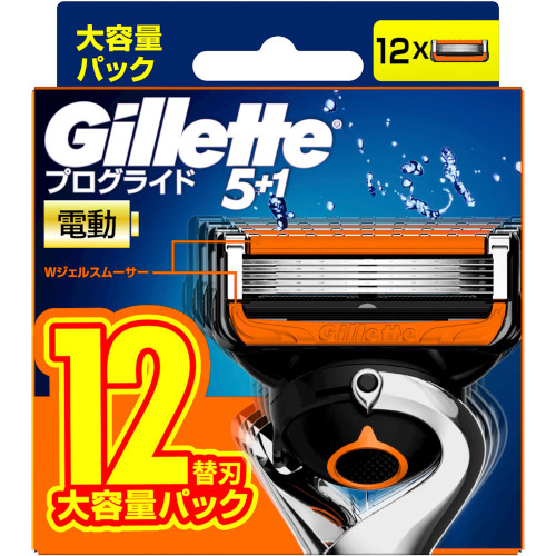 ジレット プログライドパワー替刃１２Ｂ【定形外郵便】(4987176218988)