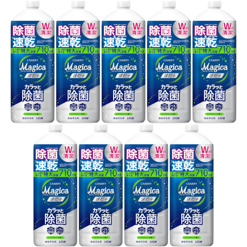 【9個セット】ＣＨＡＲＭＹ Ｍａｇｉｃａ 速乾＋（プラス） カラッと除菌 シトラスミントの香り つめかえ用大型サイズ 710ml(4903301364283-9)
