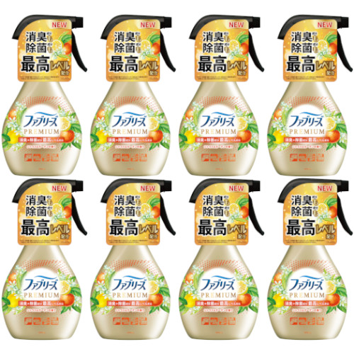 【8個セット】ファブリーズＷ除菌＋消臭 プレミアム シトラス＆ガーデンの香り 本体 370ml(4987176233325-8)の通販は