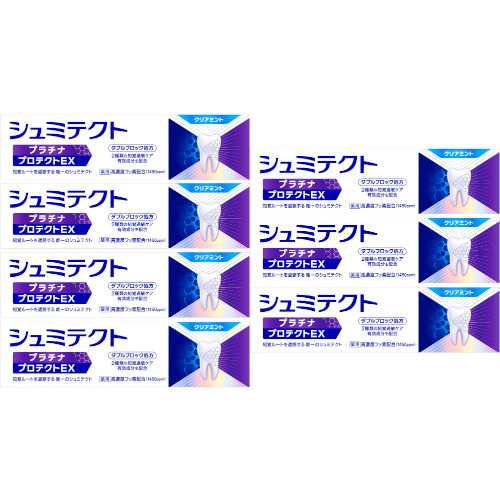 【7個セット】薬用シュミテクト プラチナプロテクトＥＸ クリアミント〈１４５０ｐｐｍ〉90g(4987977000324-7)