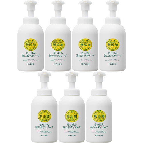 無添加せっけん 泡のボディソープ 本体 500ml【7個セット】(4537130101544-7)の通販は 7,140円
