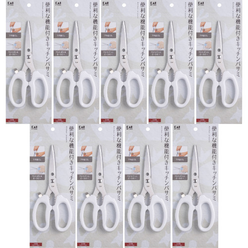 【9個セット】ＫＫ キッチンバサミ（フタ起こし＆ペットボトルオープナー付き）1個入(4901601177985-9)の通販は