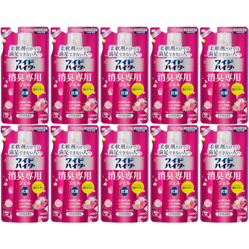 【10個セット】ワイドハイター 消臭専用ジェル フレッシュフローラルの香り つめかえ用 500ml(4901301384171-10)