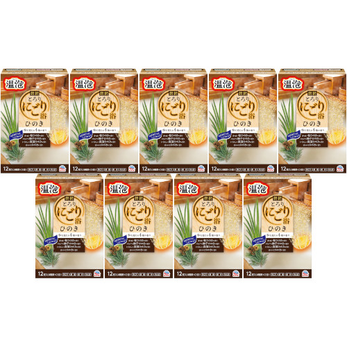 温泡 贅沢とろりにごり浴 ひのき 12錠(4種×3錠)【9個セット】(4901080211415-9)の通販は