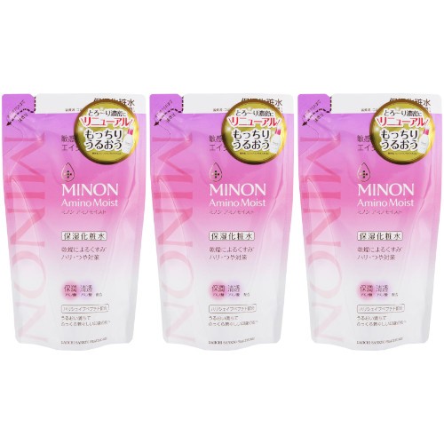 【3個セット】ミノン アミノモイスト エイジングケア ローション つめかえ用 130ml【メール便】(4987107675187-3)の通販は 5,315円