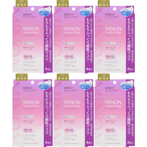 【6個セット】ミノン アミノモイスト もちもちふっくら艶肌マスク 4枚(4987107628985-6)