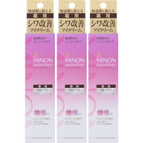 【3個セット】ミノン アミノモイスト エイジングケア アイクリーム 25g【メール便】(4987107637420-3)