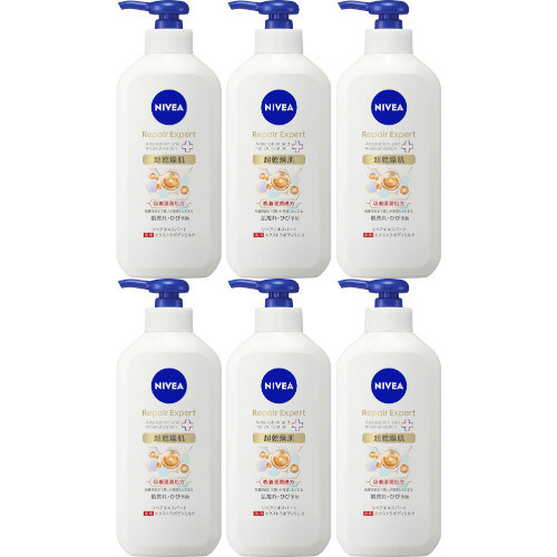 【6個セット】ニベア リペアエキスパート 薬用エクストラボディミルク 超乾燥肌用 350g(4901301437877-6)