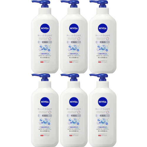 【6個セット】ニベア リペアエキスパート 薬用ボディミルク 乾燥肌用 350ml(4901301437884-6)