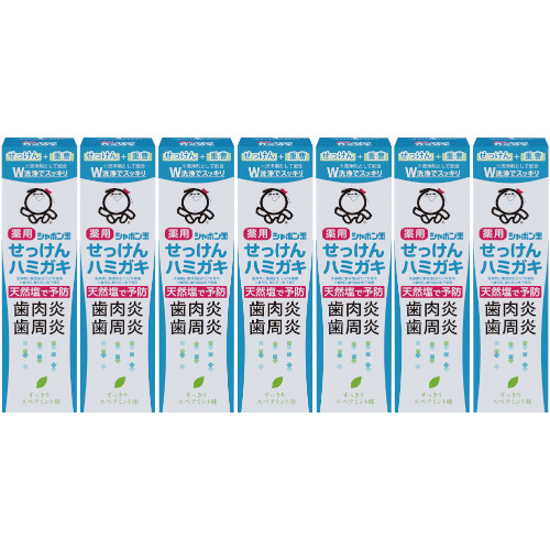 シャボン玉薬用せっけんハミガキ 80g【7個セット】(4901797034420-7)の通販は