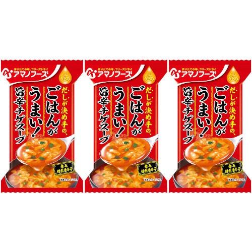 【3個セット】Ｔｈｅうまみ ごはんがうまい！旨辛チゲスープ 8.9g【定形外郵便】(4971334213090-3)