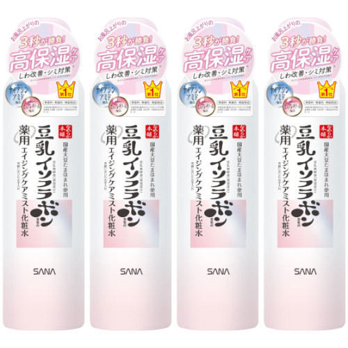 【4個セット】サナ なめらか本舗 薬用リンクルミスト化粧水 ホワイト 150g(4964596702426-4)