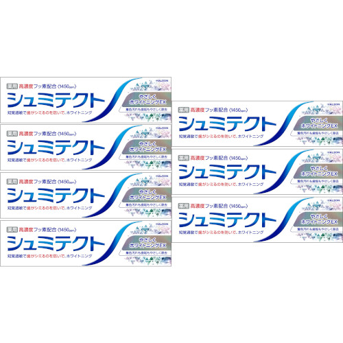 【7個セット】シュミテクト やさしくホワイトニングＥＸ〈１４５０ｐｐｍ〉95g(4987977000690-7)の通販は