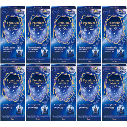 【10個セット】お部屋の消臭力 Premium Aroma For Sleep Stick 本体 ドリーミングラベンダー 50ml(4901070131686-10)の通販は 8,700円