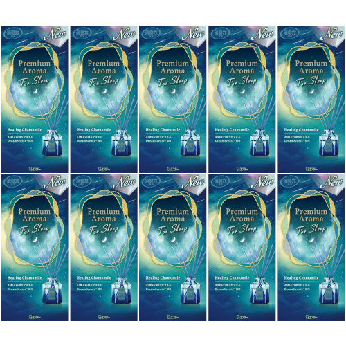 【10個セット】お部屋の消臭力 Premium Aroma For Sleep Stick 本体 ヒーリングカモミール 50ml(4901070131822-10)