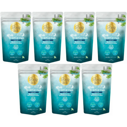 【7個セット】眠りやリーフバスソルト コールドナイト 1000g(4580299105977-7)