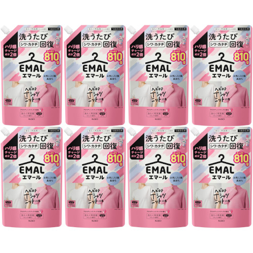 【8個セット】エマール アロマティックブーケの香り つめかえ用 810g(4901301453617-8)